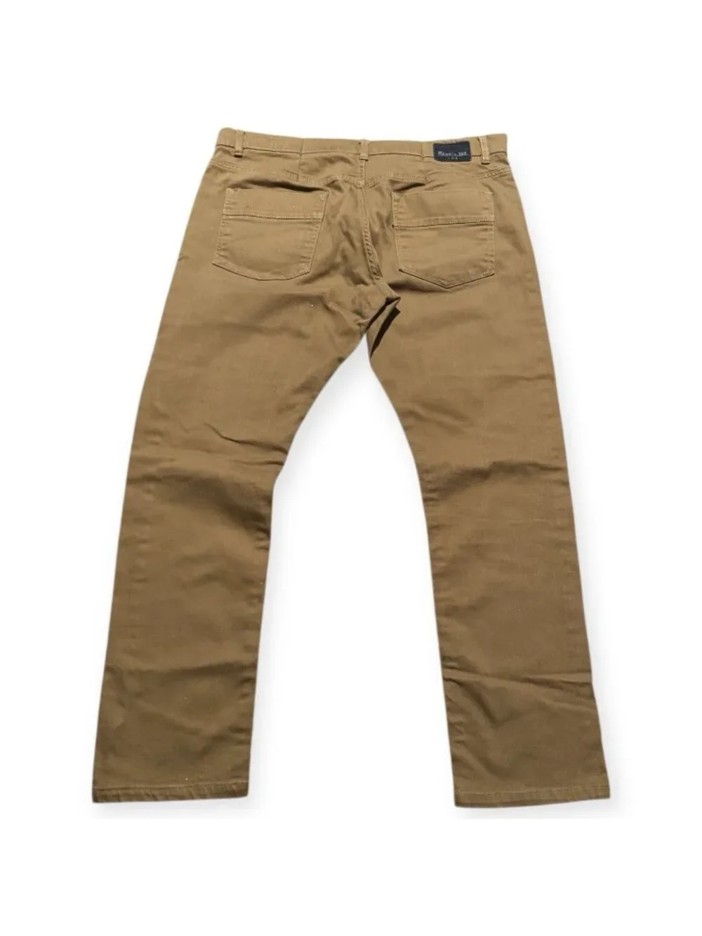 Hawks Bay USA Pants Mens 38/30 Tan Skinny Stretch Twill Casual Fit